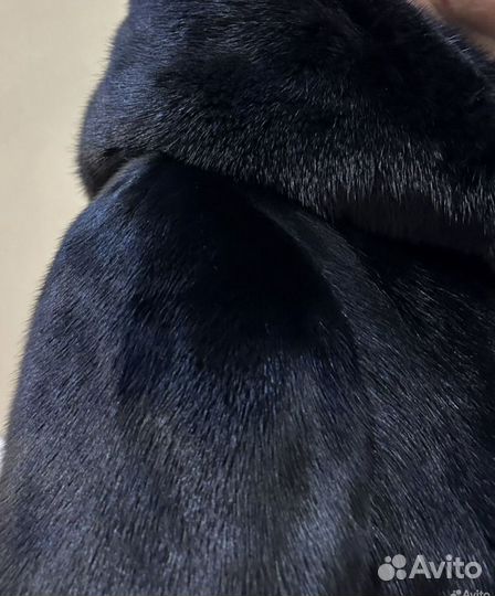 Шуба норковая с капюшоном 40 42