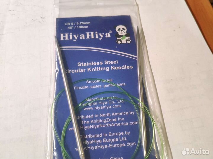 Спицы для вязания круговые. 3,75мм. 100 см