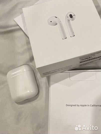 Беспроводные наушники apple airpods оригинал бу