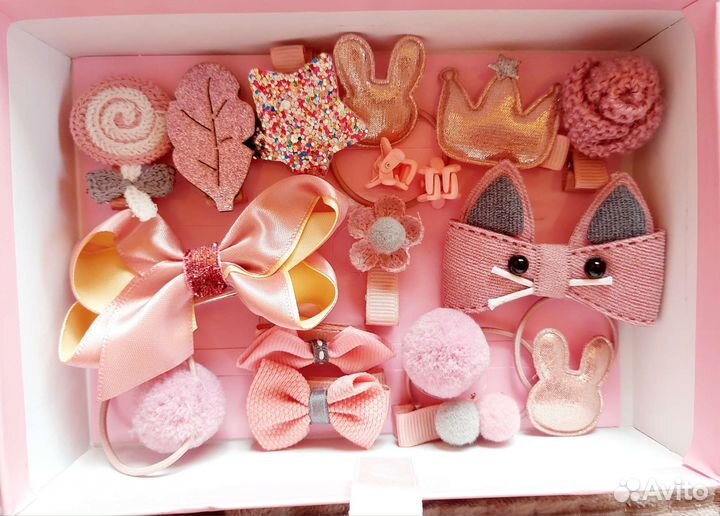 Набор аксессуаров для волос для детей новый