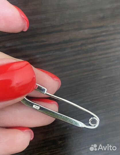 Булавка серебро