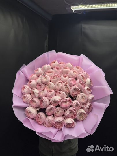 Букет 51 шт Ранункулюс