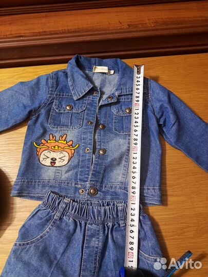 Джинсовый костюм детский