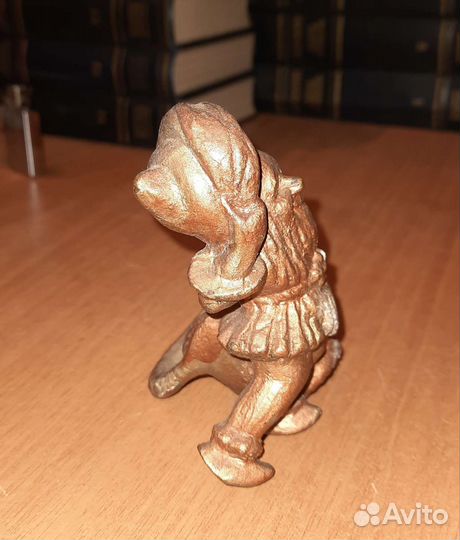 Статуэтка Гном, солонка, металл