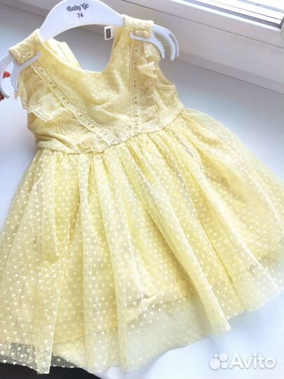 Платье нарядное 74-80 размер