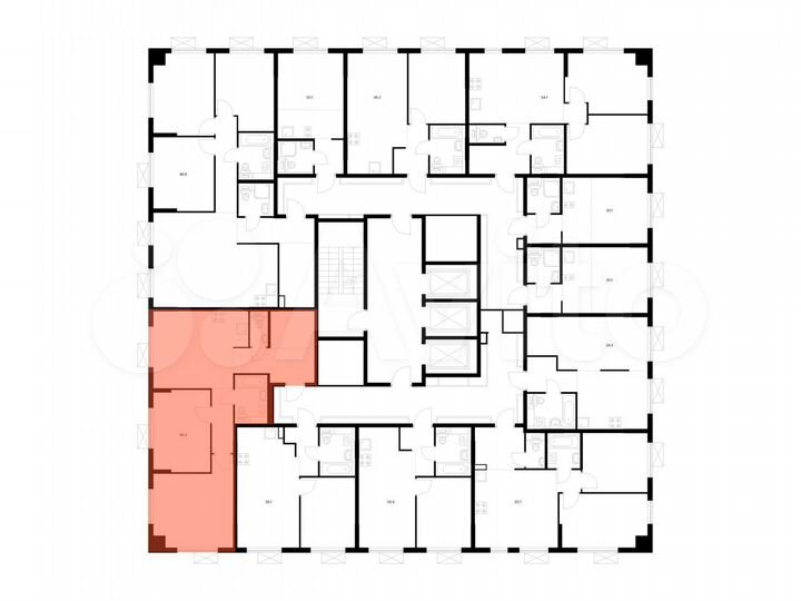 2-к. квартира, 66,3 м², 14/24 эт.