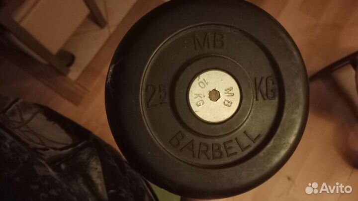 Штанга с блинами