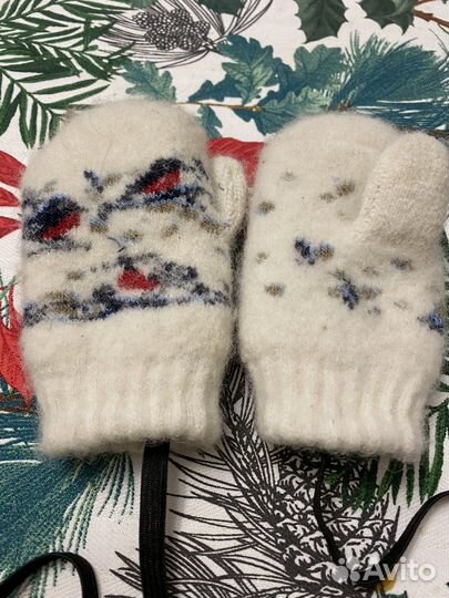 Шерстяные варежки детские