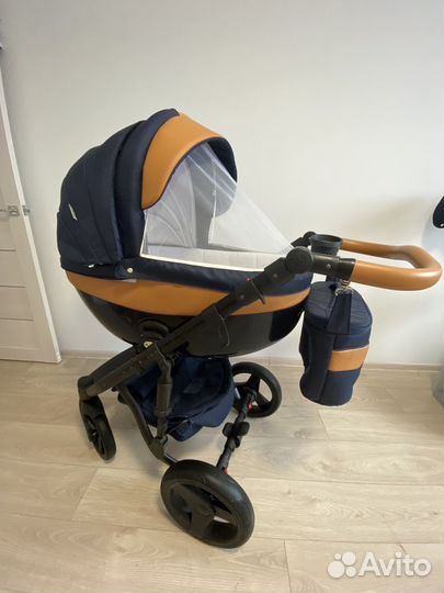 Коляска 2 в 1 adamex monte carbon