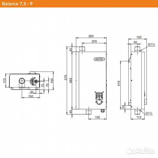 Электрокотел Zota balance 7.5