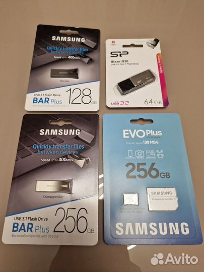 Samsung Bar Plus, FIT Plus, Ultra Fit 128гб 256гб