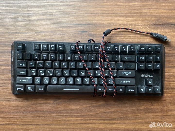 Игровая мебраная TKL клавиатура.Revenge