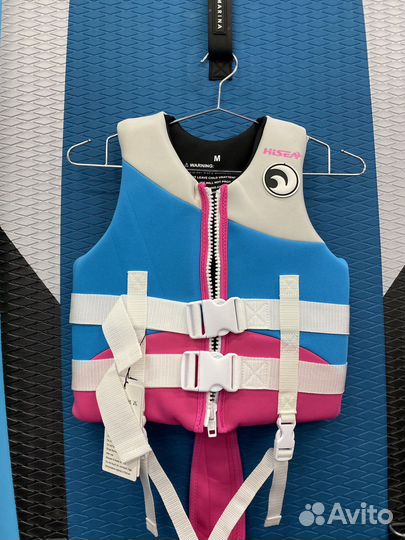 Жилет страховочный детский Hisea blue pink