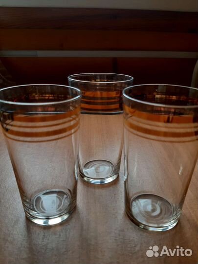 Фужеры цветное стекло СССР