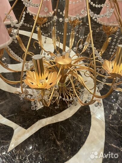 Люстра большая бу