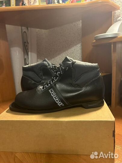 Ботинки лыжные spine nordic 75 мм кожаные