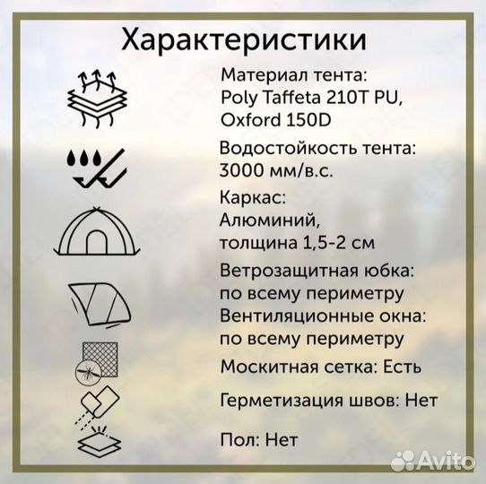 Аренда палатки-шатра 3 на 3 м