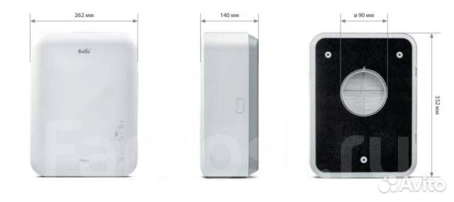 Бризер Ballu oneair ASP-80 + Монтаж (Балу 80)