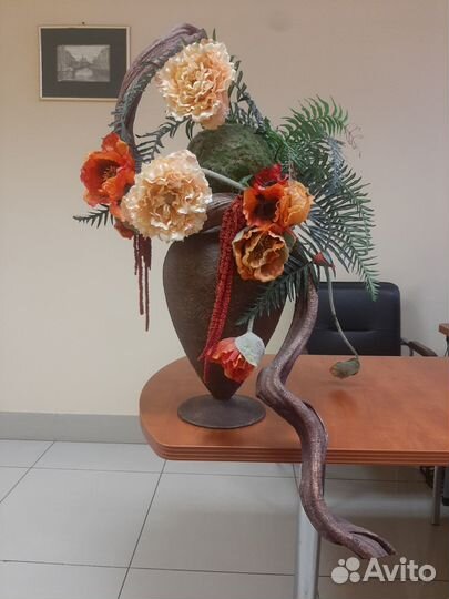 Интерьерная композиция и кукла ручной работы