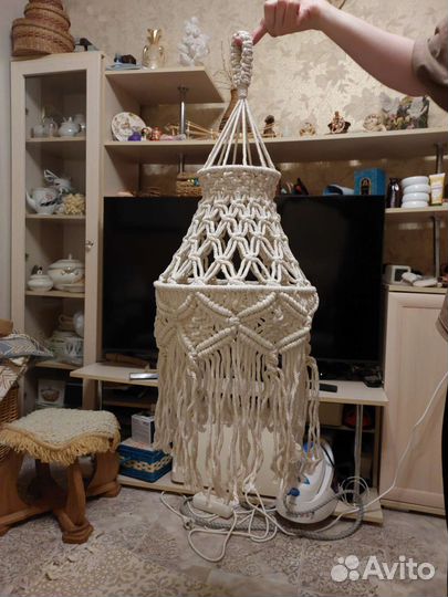 Абажур макраме