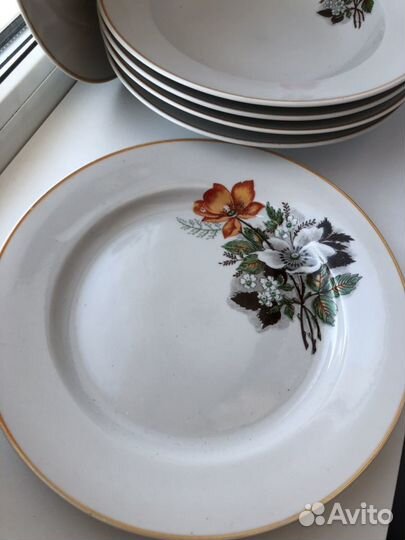 Набор столовой посуды Дулево винтаж раритет антикв