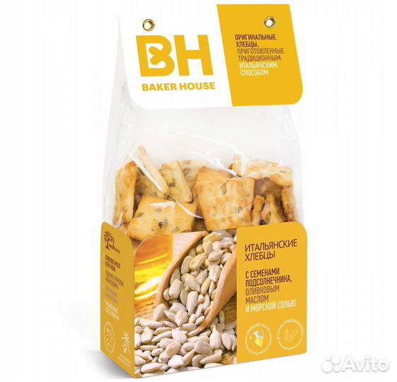 Хлебцы Baker House с семенами Подсолнечника 250г