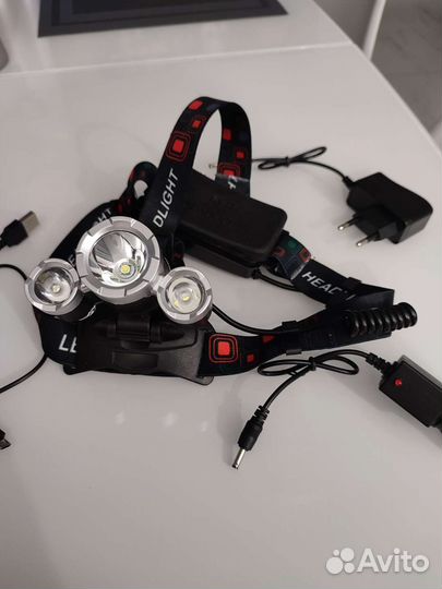 Налобный фонарь аккумуляторный