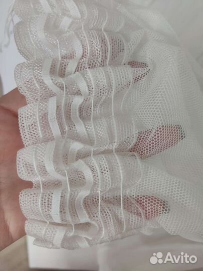 Новая тюль-сетка белая