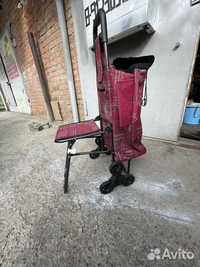Сумка-тележка со стулом