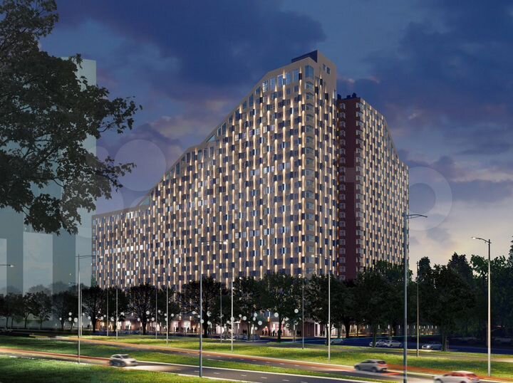 2-к. квартира, 41,5 м², 3/19 эт.