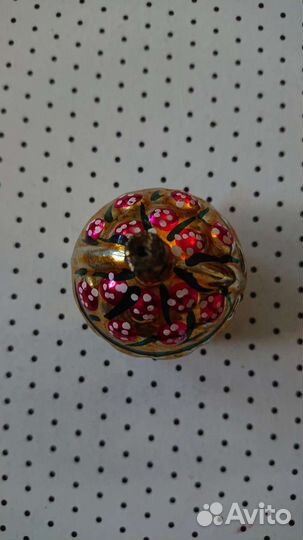 Корзина с ягодами елочная игрушка СССР