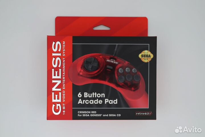 Джойстик для Sega Сега Новый RetroBit Три Цвета