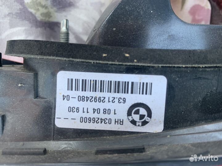 Bmw х1 задний правый фонарь в крышку