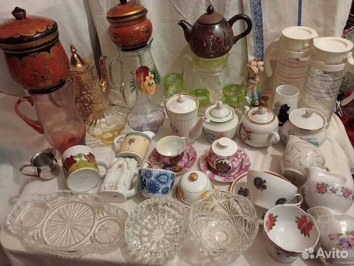 Посуда, заварные чайники, молочники, кувшины