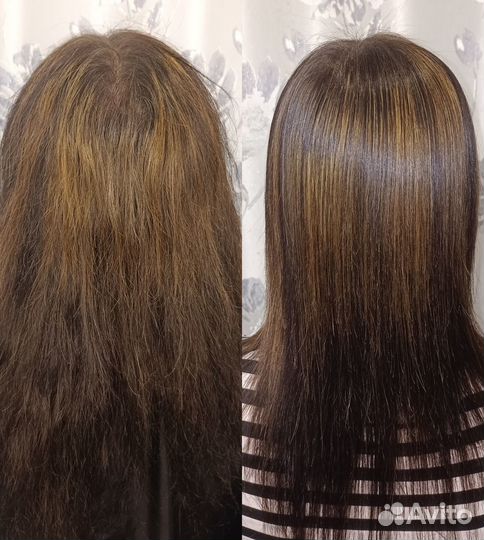 Реконструкция волос (кератин, ботокс)