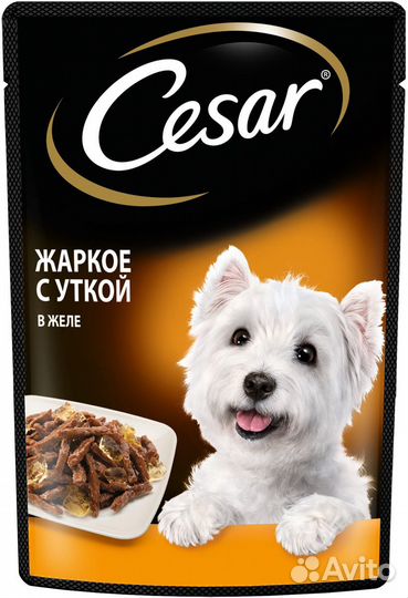 Cesar набор паучей для собак, три вкуса (паучи &qu