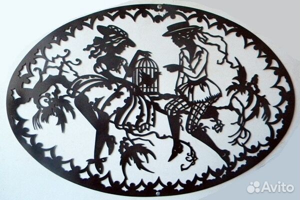 Интерьерное пано металлическое