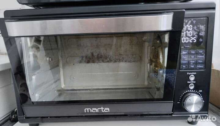 Мини печь электрическая с конвекцией 32л 2500 Вт