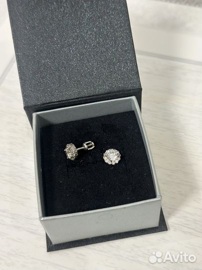 Серебряные серьги пусеты