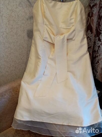 Платье из натурального шелка 46 48 Италия