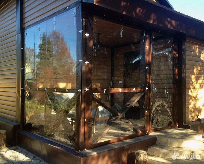 Мягкие окна для беседки