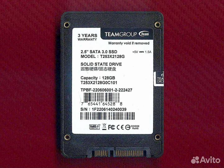 SSD 128 гб Team Group GX2
