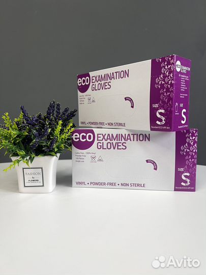 Перчатки одноразовые (винил ) Eco, SafeTy, Benovy