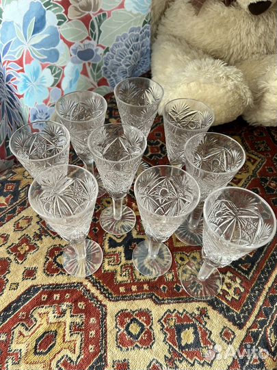 Хрустальные бокалы высота 15 см