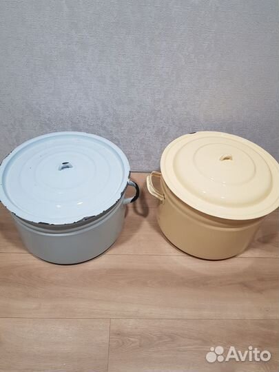 Кастрюля эмалированная большая, 25 л