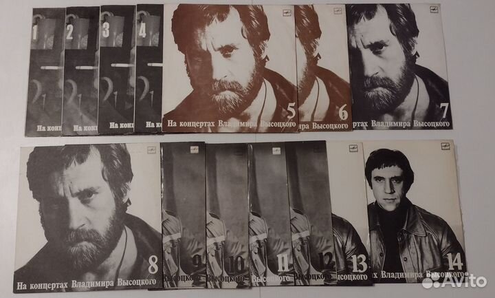 Виниловые пластинки Высоцкий 14 шт