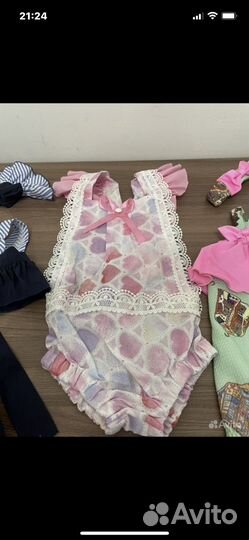 Пакетом Купальники новые от 6 до 12 месяцев