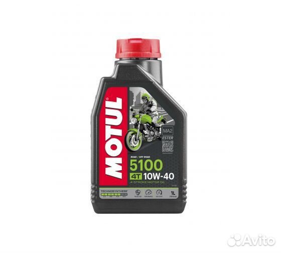 104066 Моторное масло motul 5100 4T SAE 10W40 1 л