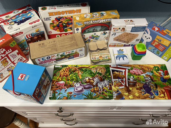 Развивающие игры, пазлы Larsen, djeco