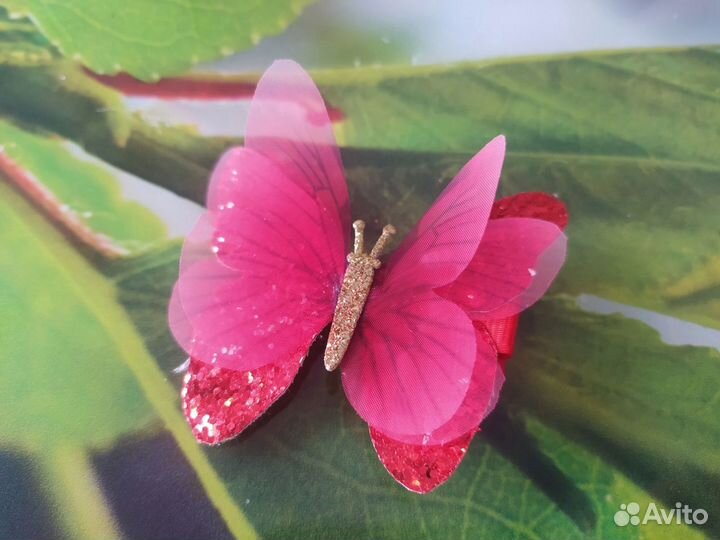 Бантики и заколочки с бабочками